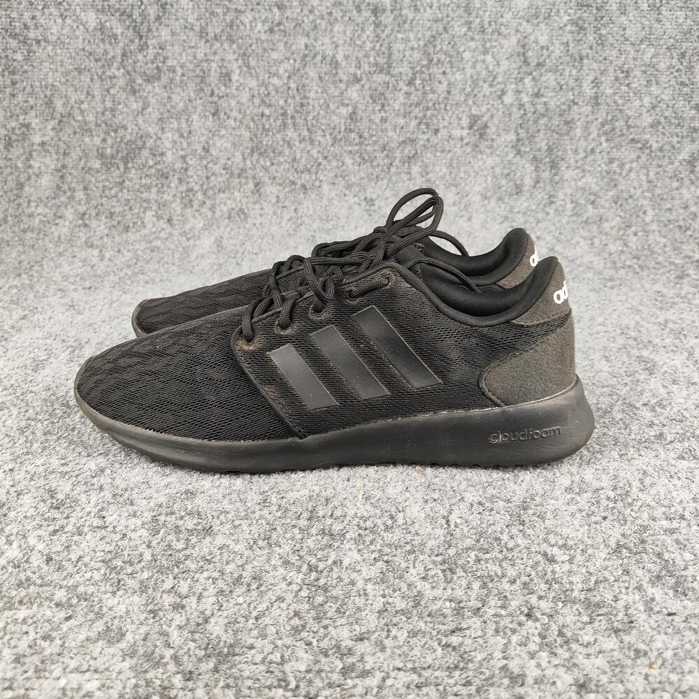 Adidas Cloudfoam Shoes Mens Size 8.5 Black Mesh Low Top Running Sneakers B28139